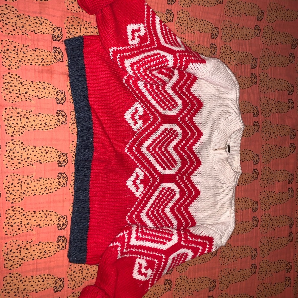 Free People Cropped Knit Sweater